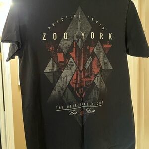 Zoo York Black Graphic T-Shirt for Men Size Small